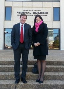 ACLU NC Legal Director Chris Brook with SCSJ Staff Attorney Allison Riggs