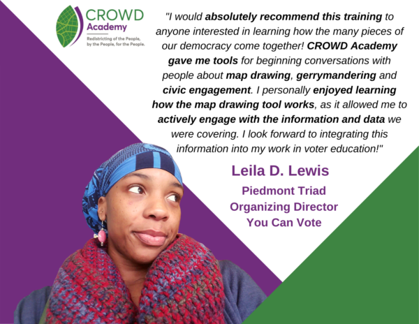 Testimonial from Leila Lewis, NC CROWD Academy