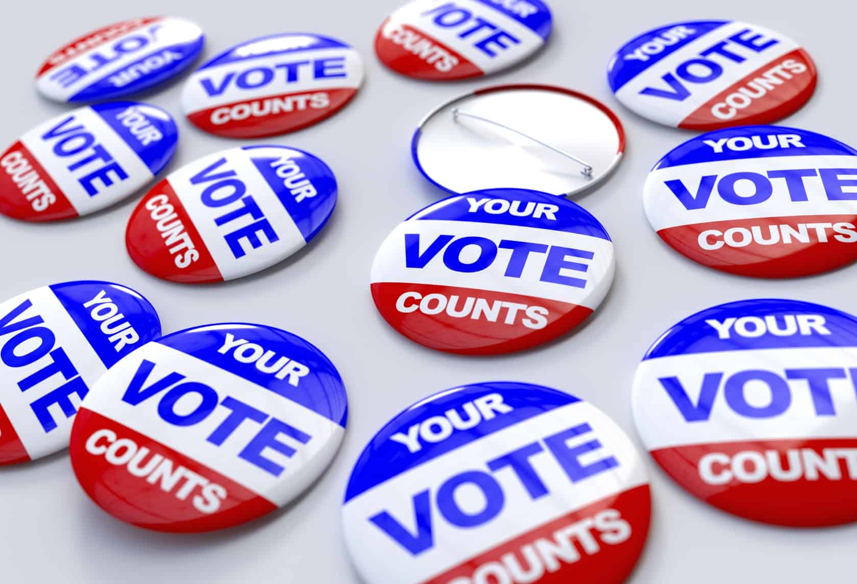 your vote counts button