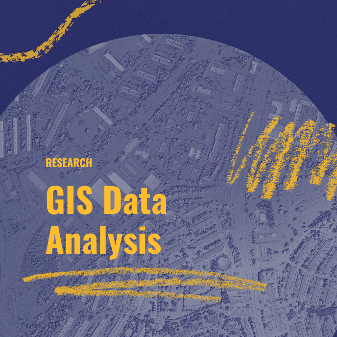 GIS Data Analysis represented by geographic map