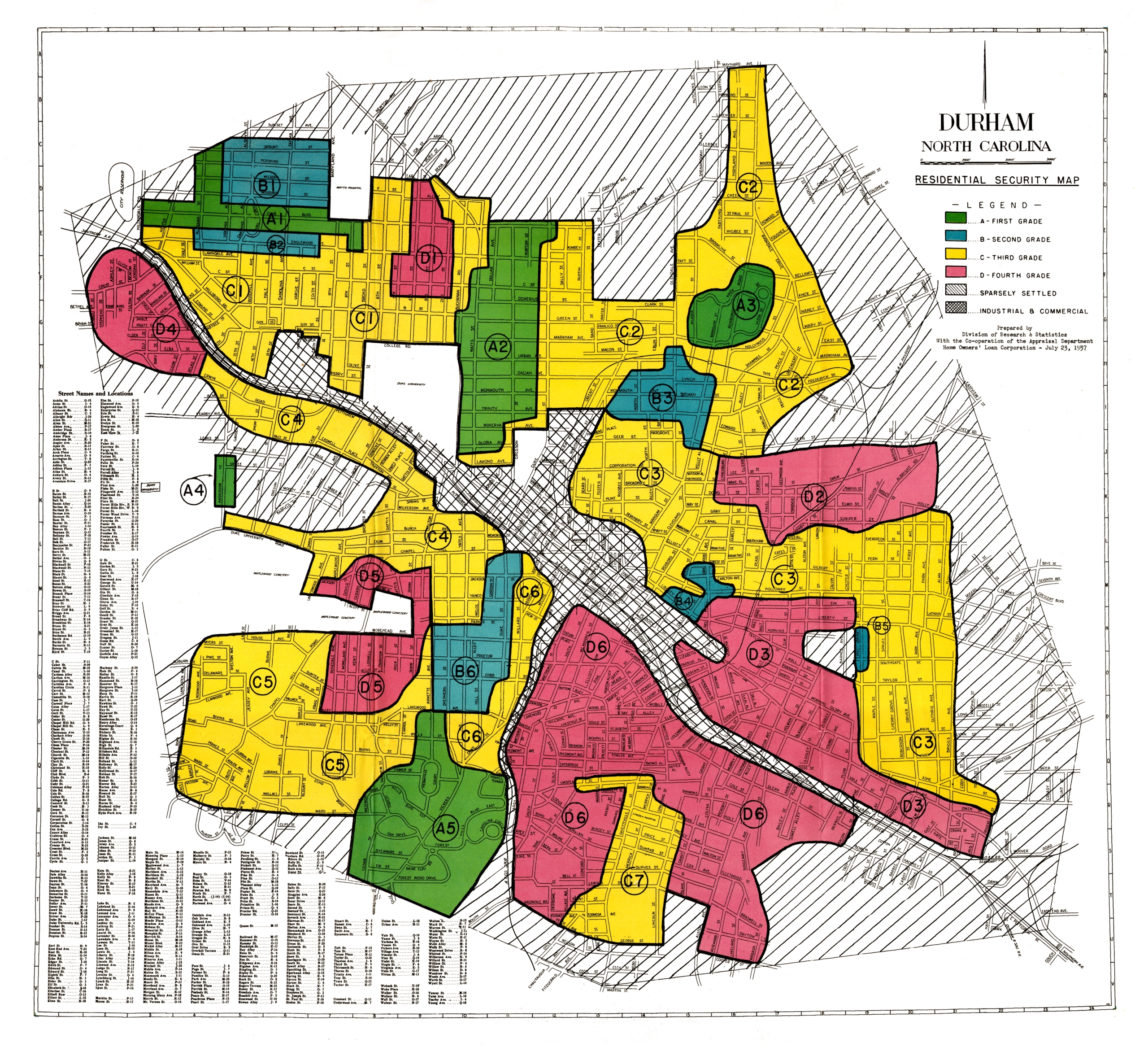 NC_Durham_1937 Durham Zoning Map